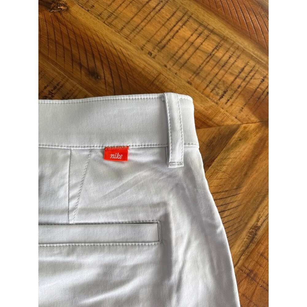 Nike Golf Pants Mens 34 x 30 White Flat Front Performance Slacks